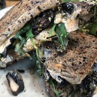 Mushroom Ruben Sourdough Toastie  at Little Bird Kitchen in Auckland