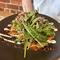 kimchi pancakes   at Little Bird Kitchen in Auckland