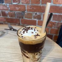 Iced coffee  at Little Bird Kitchen in Auckland