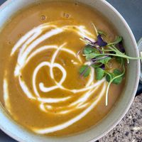 Special: Tomato Basil Lentil coconut cream soup  at Little Bird Kitchen in Auckland