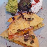 Dinner menu: Quesadilla at Little Bird Kitchen in Auckland