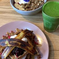 Wafels and açaí  at Little Bird Kitchen in Auckland