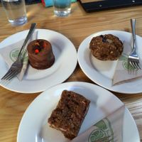 3 different sweet treats at Little Bird Kitchen in Auckland