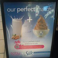 Vegan silk  at TCBY in Houston
