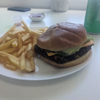 Burger with yummy cilantro aioli at VGarden Caffé in Luquillo
