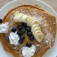 Pumpkin Pancakes scrumptious   at VGarden Caffé in Luquillo