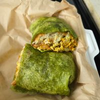 Breakfast burrito at VGarden Caffé in Luquillo