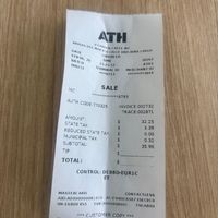 Receipt   at VGarden Caffé in Luquillo