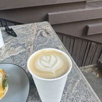 Large latte  at Witness Coffee Roasters in Eureka
