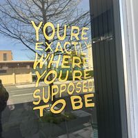 Sign out front, it’s true  at Witness Coffee Roasters in Eureka