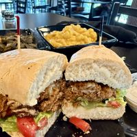 The Fysh Sandwich made with oyster mushrooms    at UnbelieVegan in Fairburn