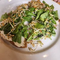 Pizza raw at Bio Solo Organico in Buenos Aires