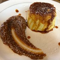 Flan with dulce sin leche at Bio Solo Organico in Buenos Aires