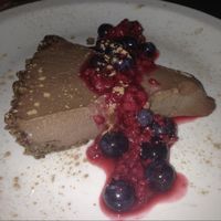raw cold chocolate tart dessert at Bio Solo Organico in Buenos Aires