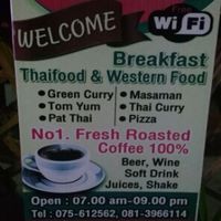 Street sign for May and Mark April 2016 at May and Mark Restaurant in Krabi