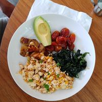 Tofu scramble at May and Mark Restaurant in Krabi