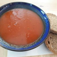 Tomato soup at May and Mark Restaurant in Krabi