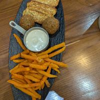 Vegan fries at May and Mark Restaurant in Krabi