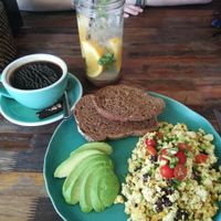 Vegan egg (tofu) at May and Mark Restaurant in Krabi