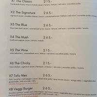 Burgers menu page at May and Mark Restaurant in Krabi