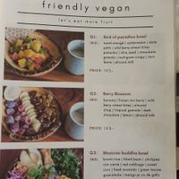 Breakfast menu page 1 at May and Mark Restaurant in Krabi