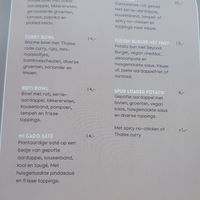 Menu at Trankilo in Heemstede