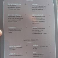 Menu at Trankilo in Heemstede