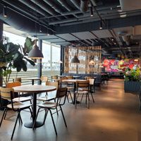 Indoor seating at Mr Cake in Gothenburg