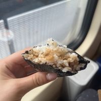 Walnut miso onigiri; my favorite!  at Onigiri Shokudo in Utrecht