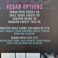 Vegan Options  at Rollies West in Tucson