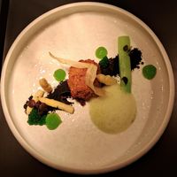 Der Kartoffelgang mit Spargel und Papaya at Sevidian in Hennef