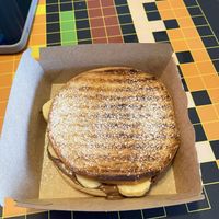 Sweet toasty choco & banana  at Retro Burger in Tallinn