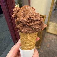 Dark chocolate orange vegan gelato  at Barroccino - Via Del Corso in Florence