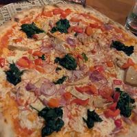 Vegane Pizza (die einzig komplett vegane in der Karte) at L'Osteria - Portlandweg in Bonn