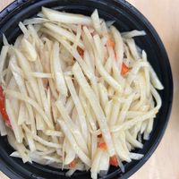 Hot and sour potatoes  at Taiwan Best Mart in Sacramento