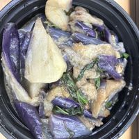 Eggplant - not vegan by default, must specify   at Taiwan Best Mart in Sacramento