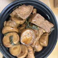 3-cup mushroom tofu   at Taiwan Best Mart in Sacramento