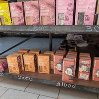 A few vegan crackers at Ark Organics in Kampala