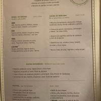 Menu at Verde Que Te Quiero Verde - Palace Garden in Rosario