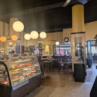Indoor seating at Cafesserie - Acacia Mall in Kampala