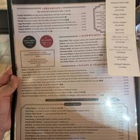 Food menu at Cafesserie - Acacia Mall in Kampala