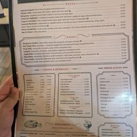 Drinks menu at Cafesserie - Acacia Mall in Kampala