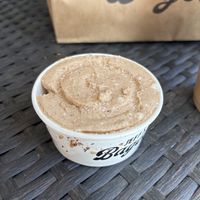 vegan cinnamon sugar cream cheese  at Jeff's Bagel Run in Orlando