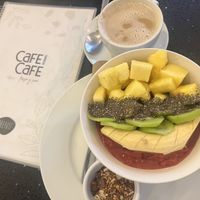 Amazing smoothie bowl  at Cafe Cafe Guatemala in Antigua