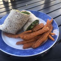 Super vegan wrap  at Cafe Evergreen in Nokomis