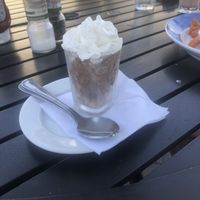 Chocolate & peanut butter mini vegan dessert  at Cafe Evergreen in Nokomis