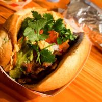 Karne Asada Sandwich! One of our faves. at Anthem Vegan in San Diego