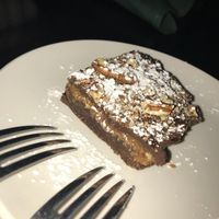 Caramel turtle brownie at Anthem Vegan in San Diego