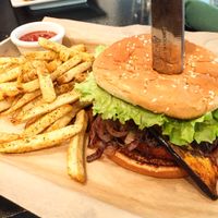 Smokehouse Burger at Anthem Vegan in San Diego