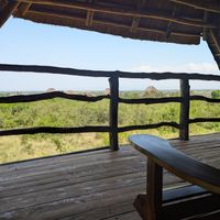 The view at Aardvark Safari Lodge in Katunguru